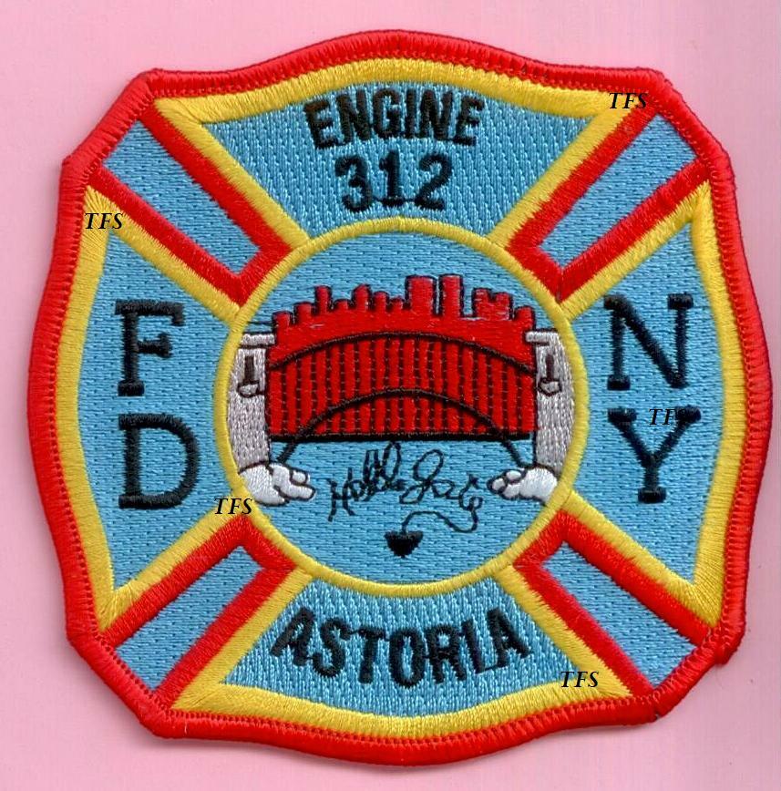 New York City Fire Dept Engine 312 Patch Hells Gate