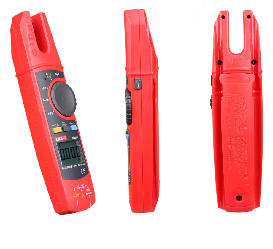 UT256B Fork Clamp Meter 200A DC Current Voltmeter Capacitance NCV