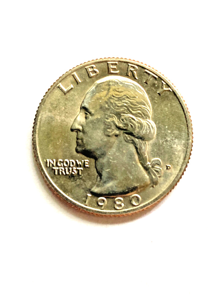 Two Washington Quarters 1980 D and 1981 D Uncirculated
