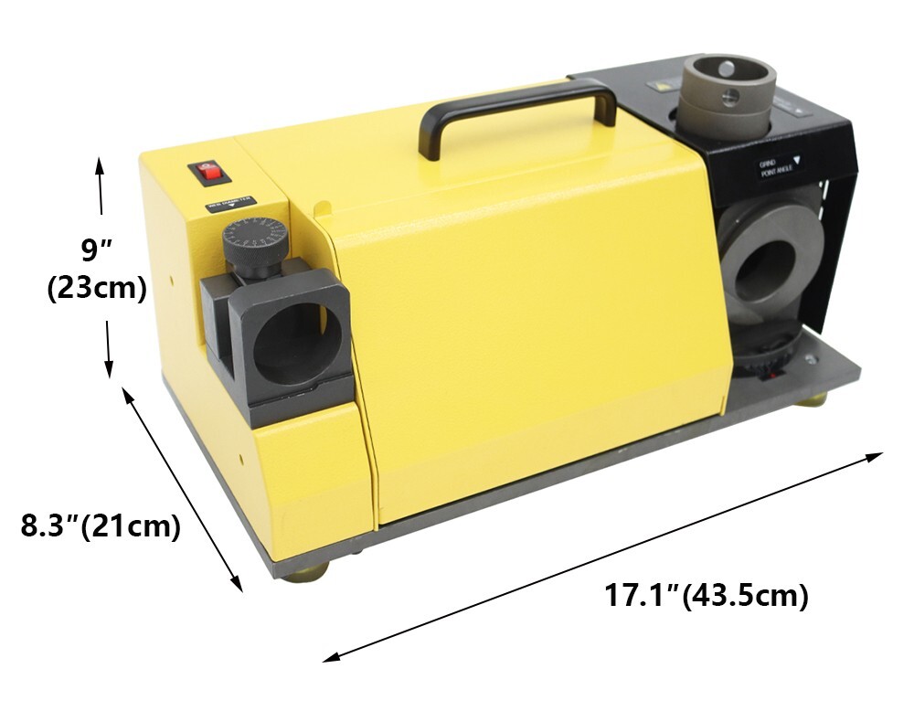 Drill Bits Sharpener 13-26mm Drill Bits Sharpener Equipment 4400rpm Yellow Color