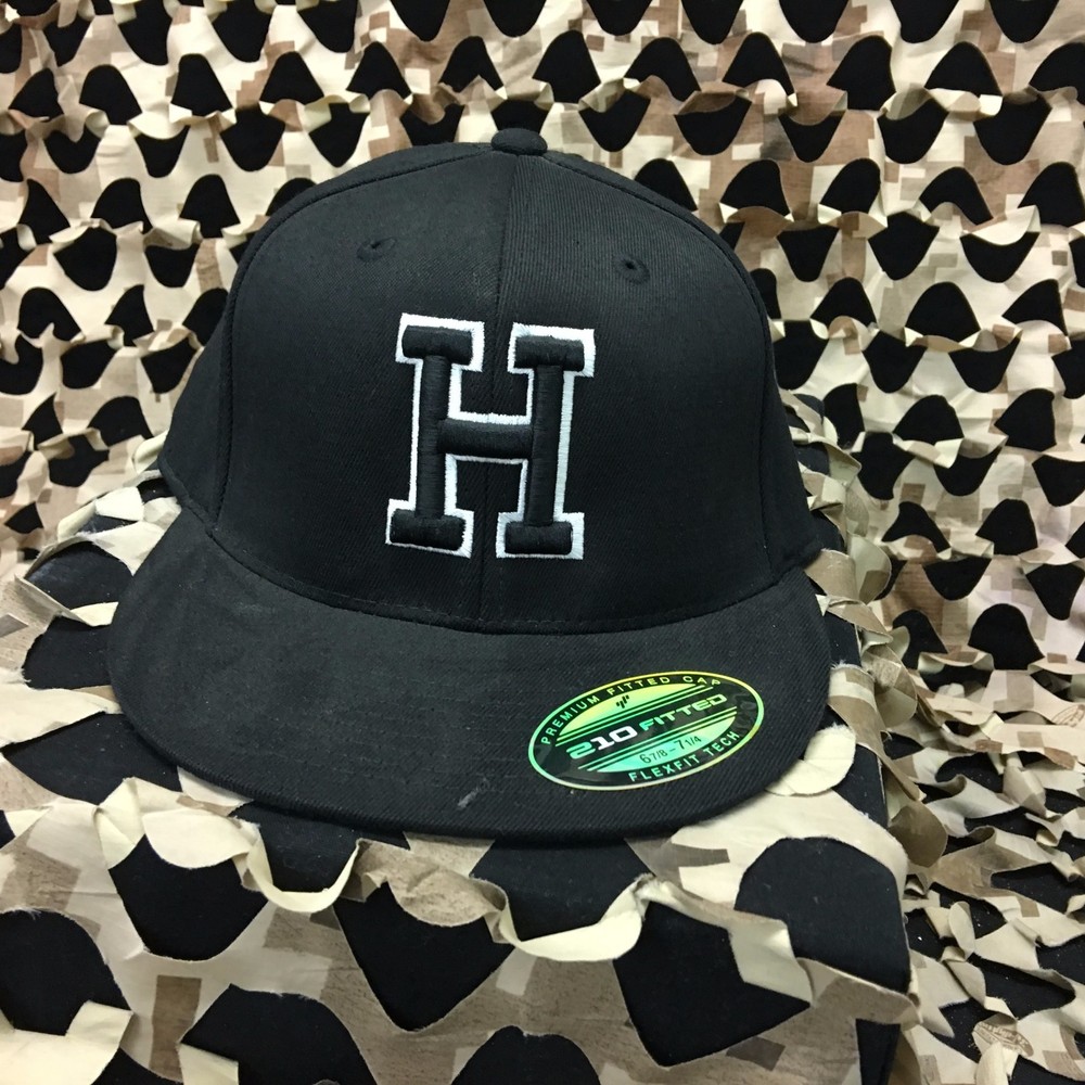 NEW HK Army Flex Fit H Hat - Black - Small/Medium