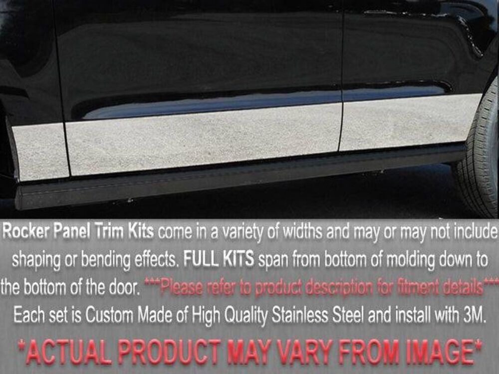 QAA TH92624 Stainless Rocker Panel Trim 8pc for 92-97 Audi A6