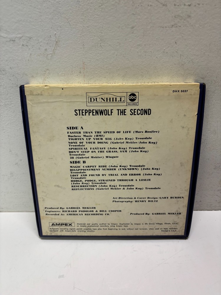 Steppenwolf - The Second - 7" tape 3¾ ips [R2R013] USA