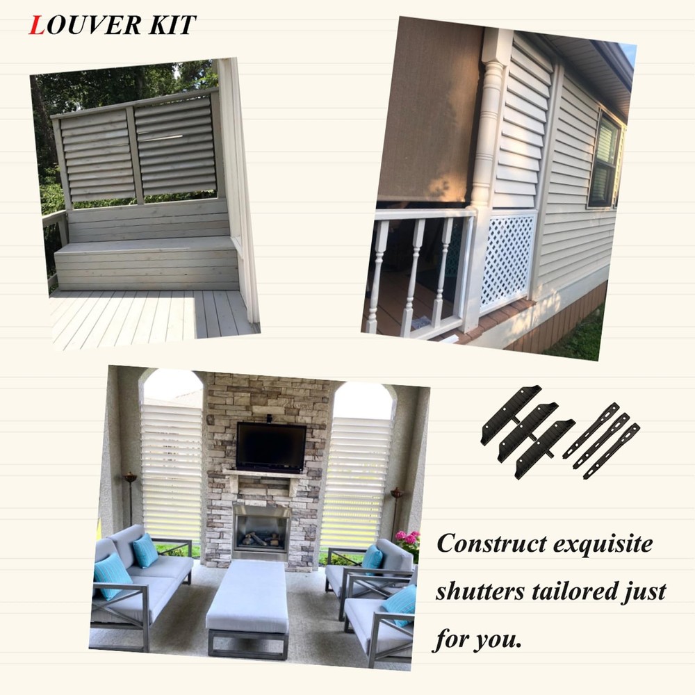 Louver Bracket Kit, Deck Sunblind System, Shutters Hardware Syste...