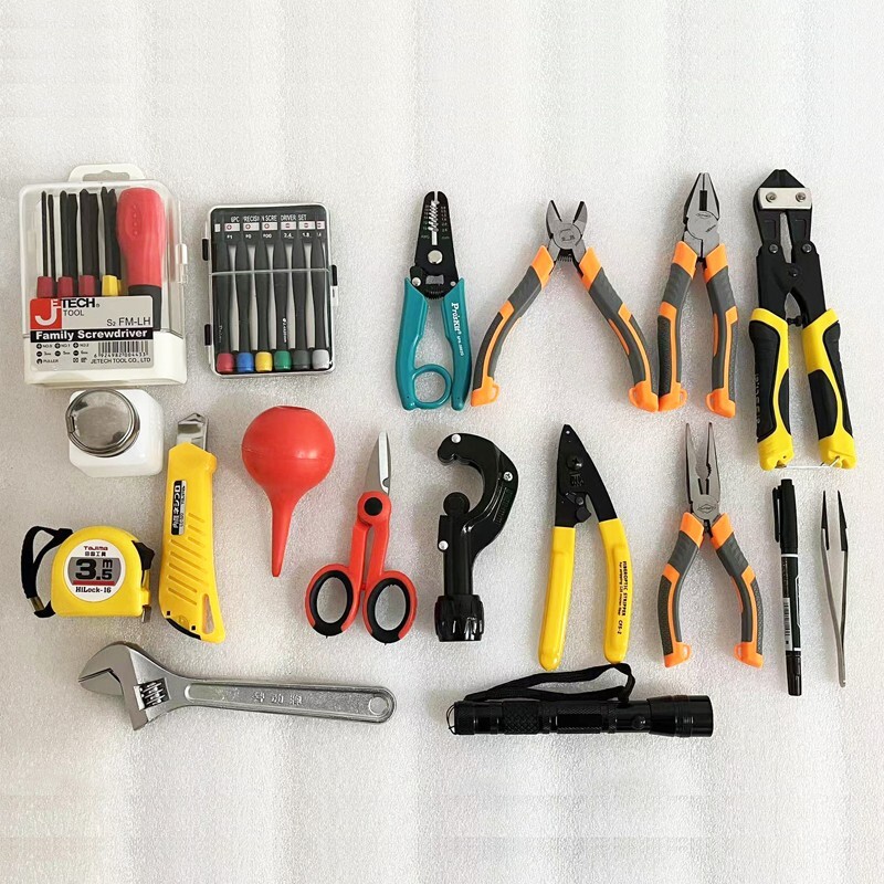 Multi function FTTH Optical Fiber Fusion Splicing Tool Box FTTH Cable Stripper