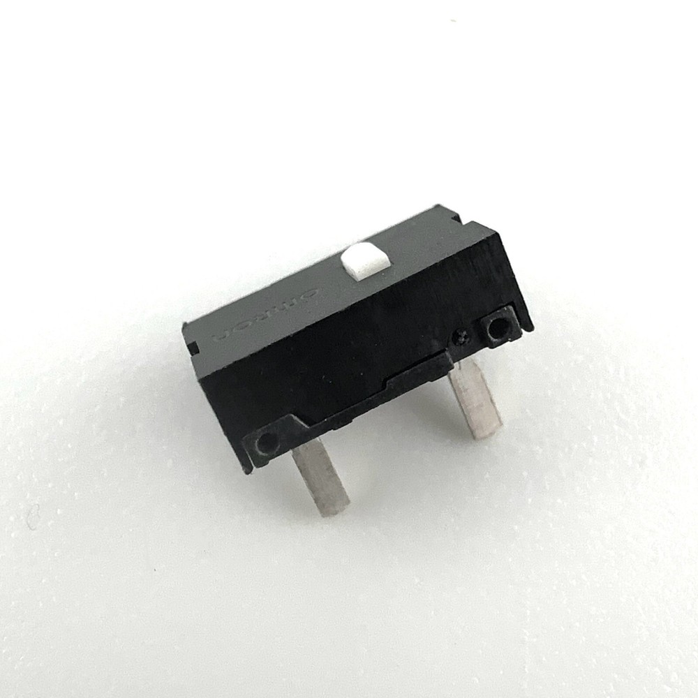 Omron Mini 2 Pin Foot Micro Switch White Dot (10 Pieces)