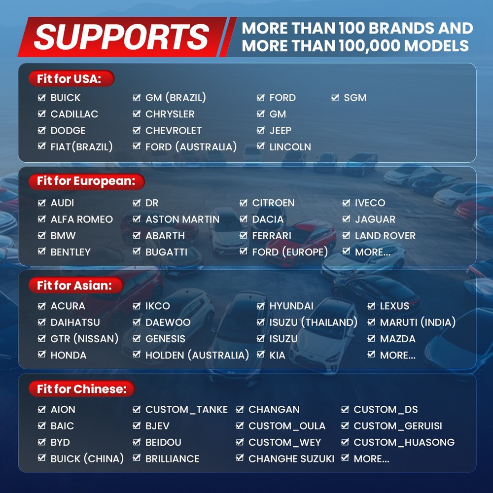 All System Car Diagnostic Bi-directional CAN FD OBD2 Auto Scanner Code Reader