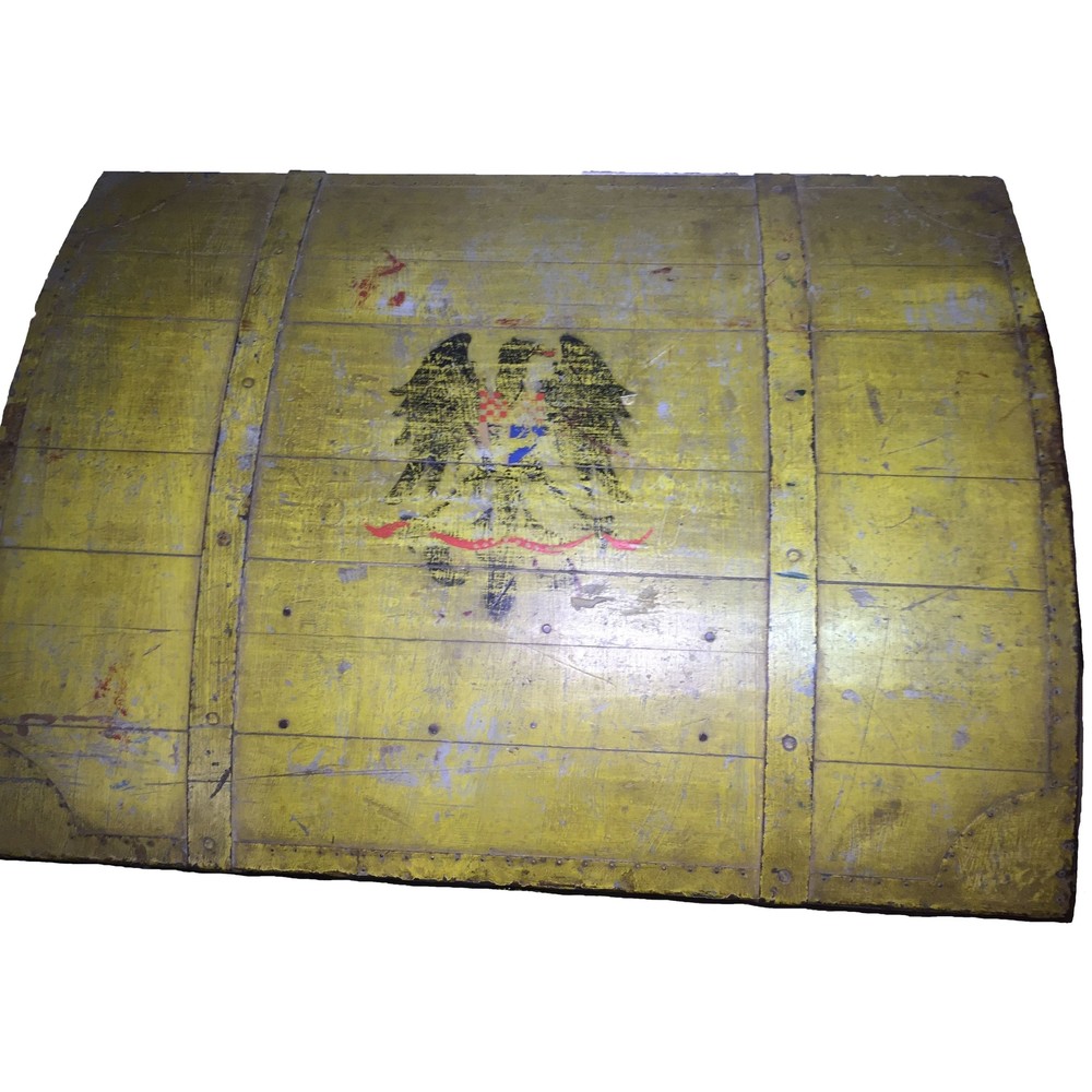19th Century Painted Dome Top Blanket Chest | Trunk