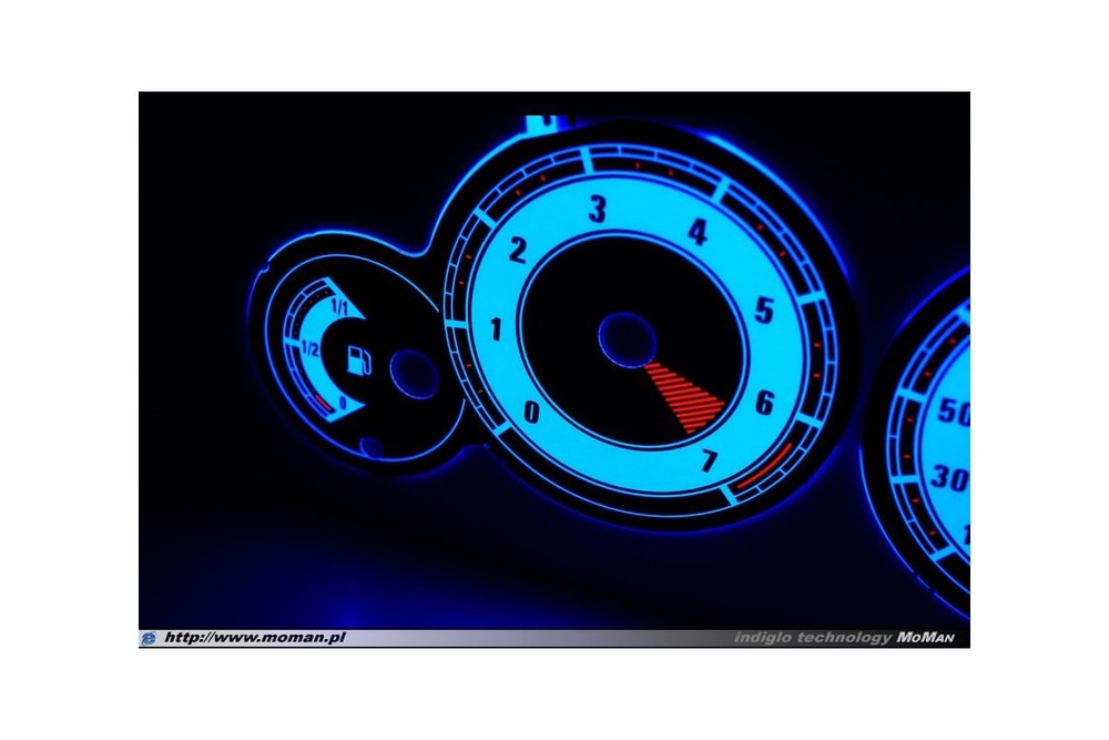 Peugeot 206 Design 2 Glow Gauge Plasma Dials Speedometer Shift Indicators