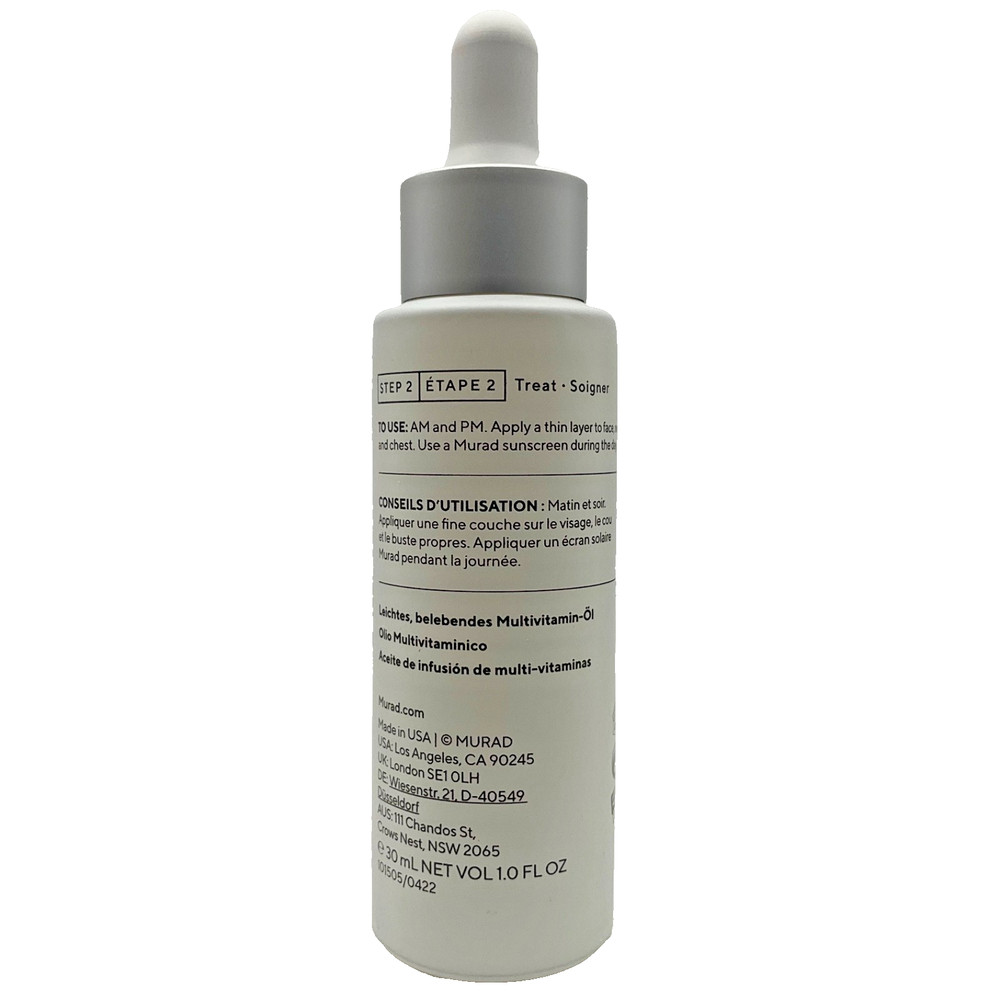 2x Murad Hydration Multi-Vitamin Infusion Oil 1oz each