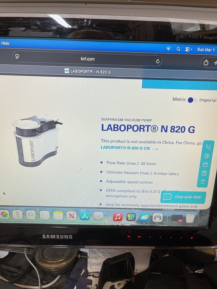 KNF LABOPORT N320G Vacuum Pump.