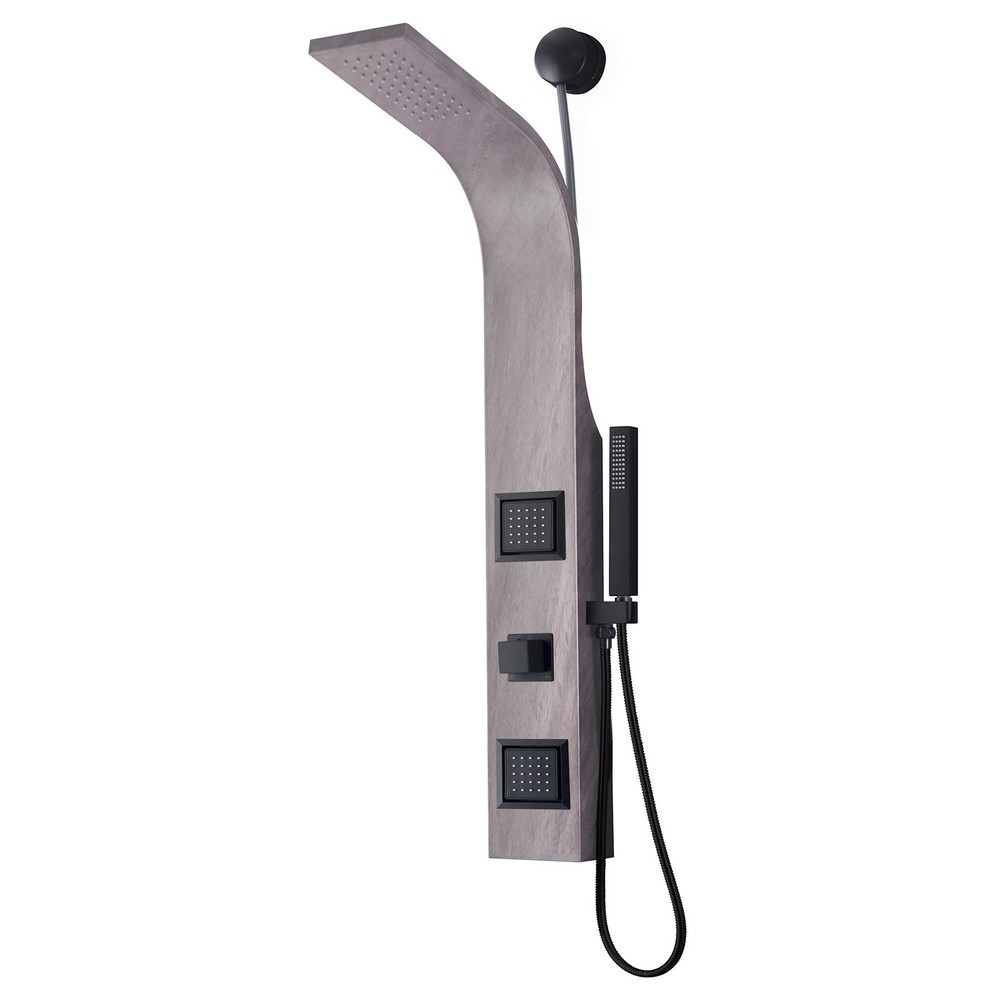 Anzzi SP-AZ078 Aura Thermostatic Shower Panel - Grey