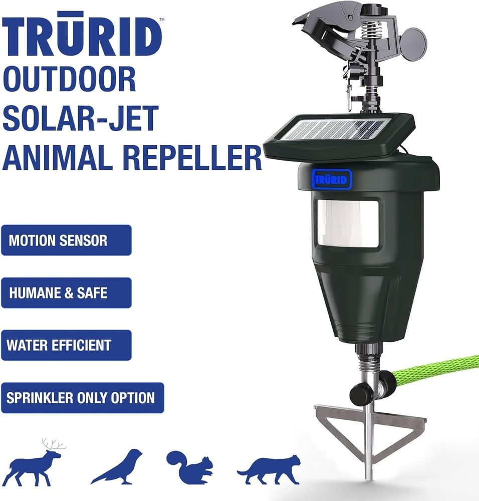 Motion Activated Water Sprinklers Effective Deer & Cat Repeller, Skunk