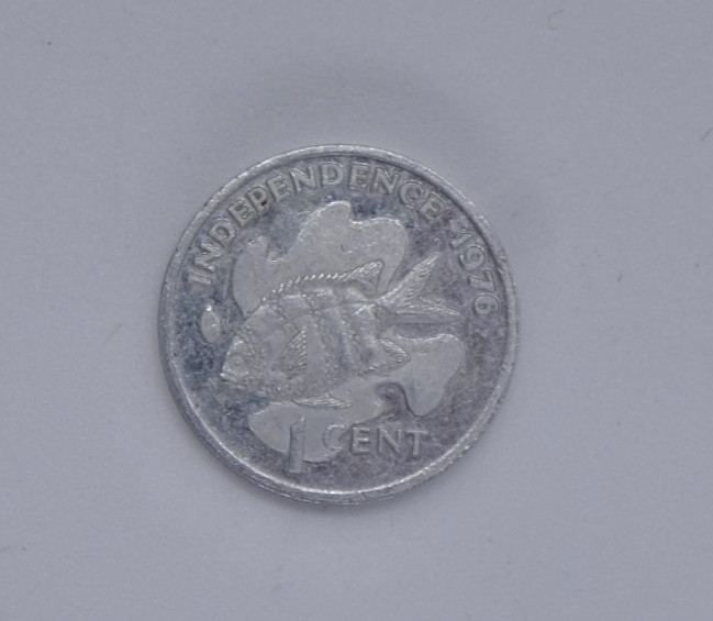 1976 SEYCHELLES 1 Cent Independence Proof Coin