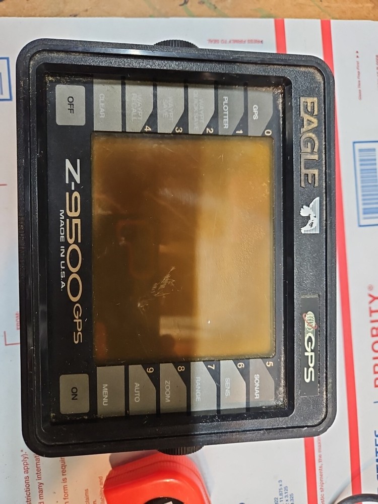 Vintage Eagle Z-9500 GPS Sonar Plot With Antenna