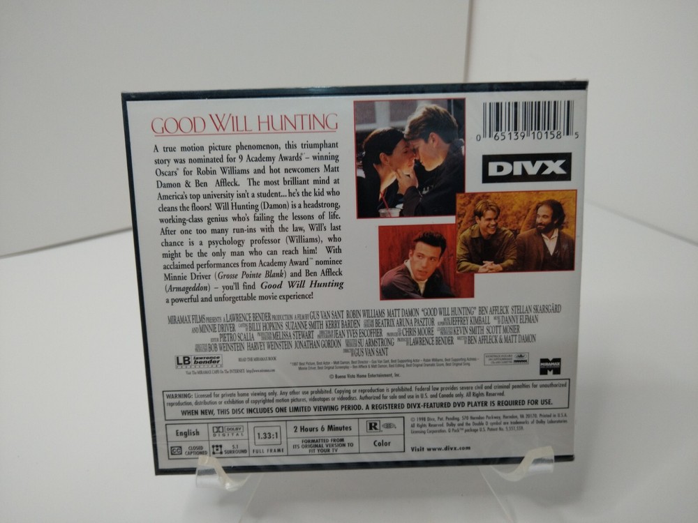 Good Will Hunting (Rare DIVX Format, 1998, Miramax)