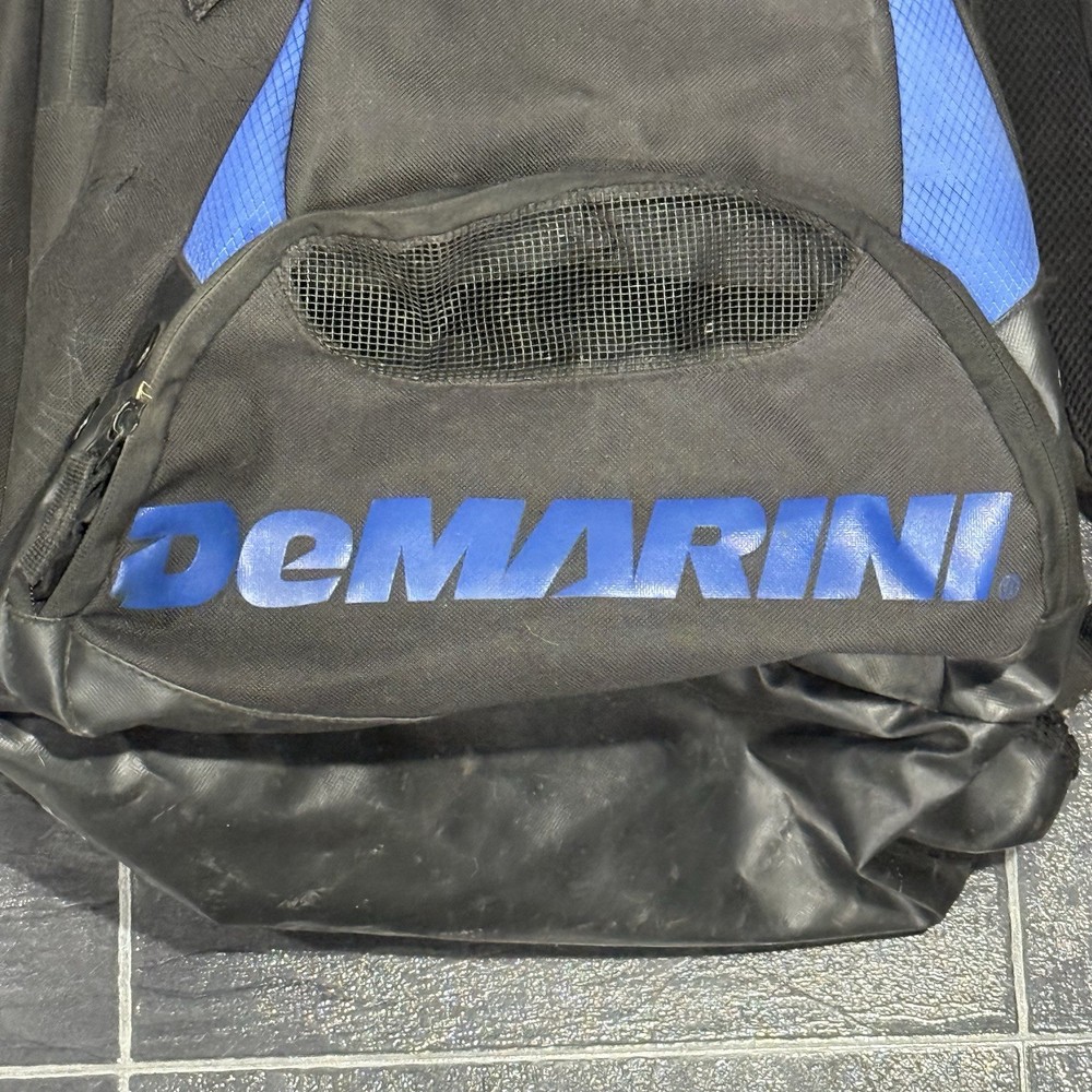 DeMarini Black Blue Baseball Softball Bat Bag Backpack