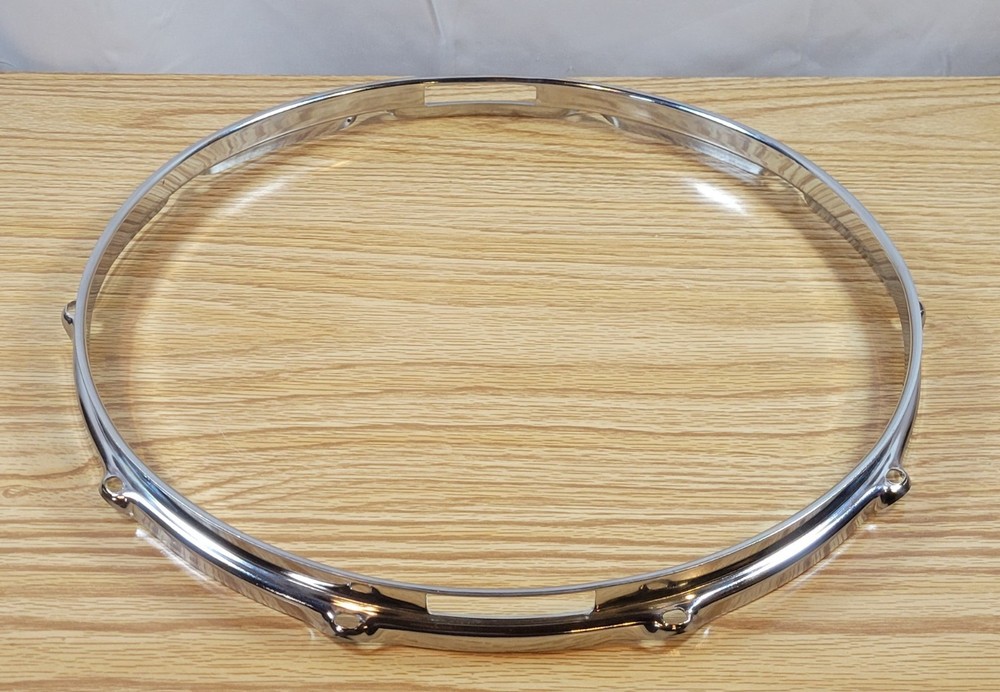 Percussion Plus Chrome Snare Side Drum Rim (14", 10 Lugs)