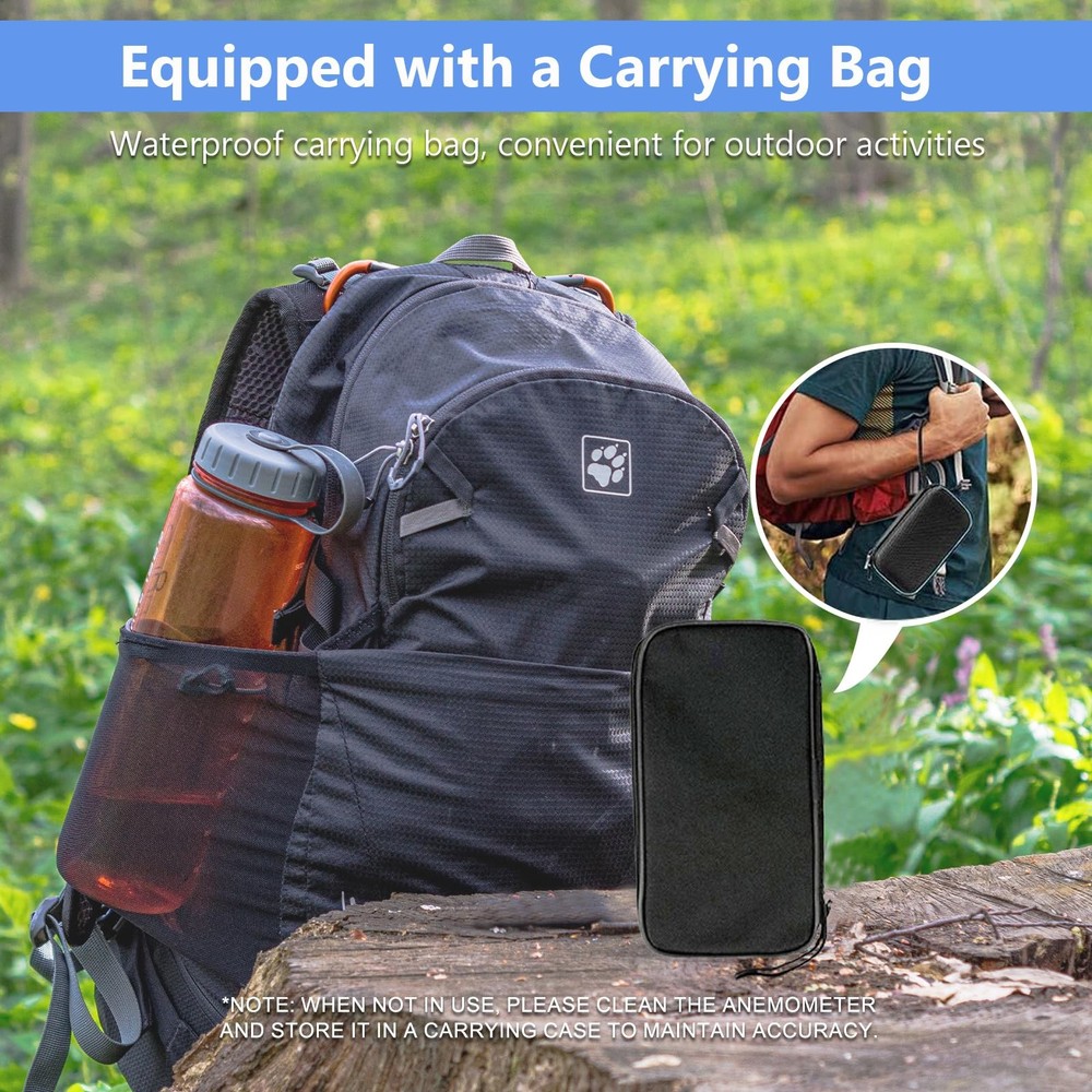 HoldPeak 866B Digital Anemometer Handheld Wind medium, 1Pcs