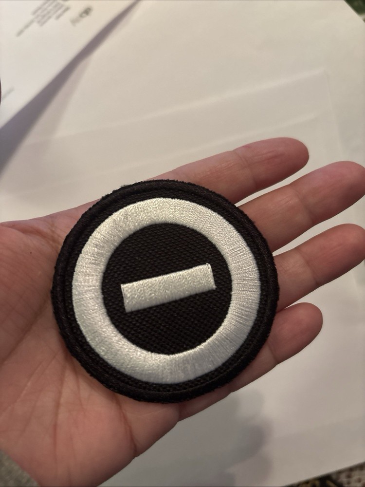 Type O Negative Patch *2.5 inch*  Custom White High-Quality Embroidered