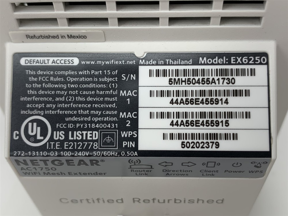 Netgear AC1750 WiFi Mesh Extender EX2650