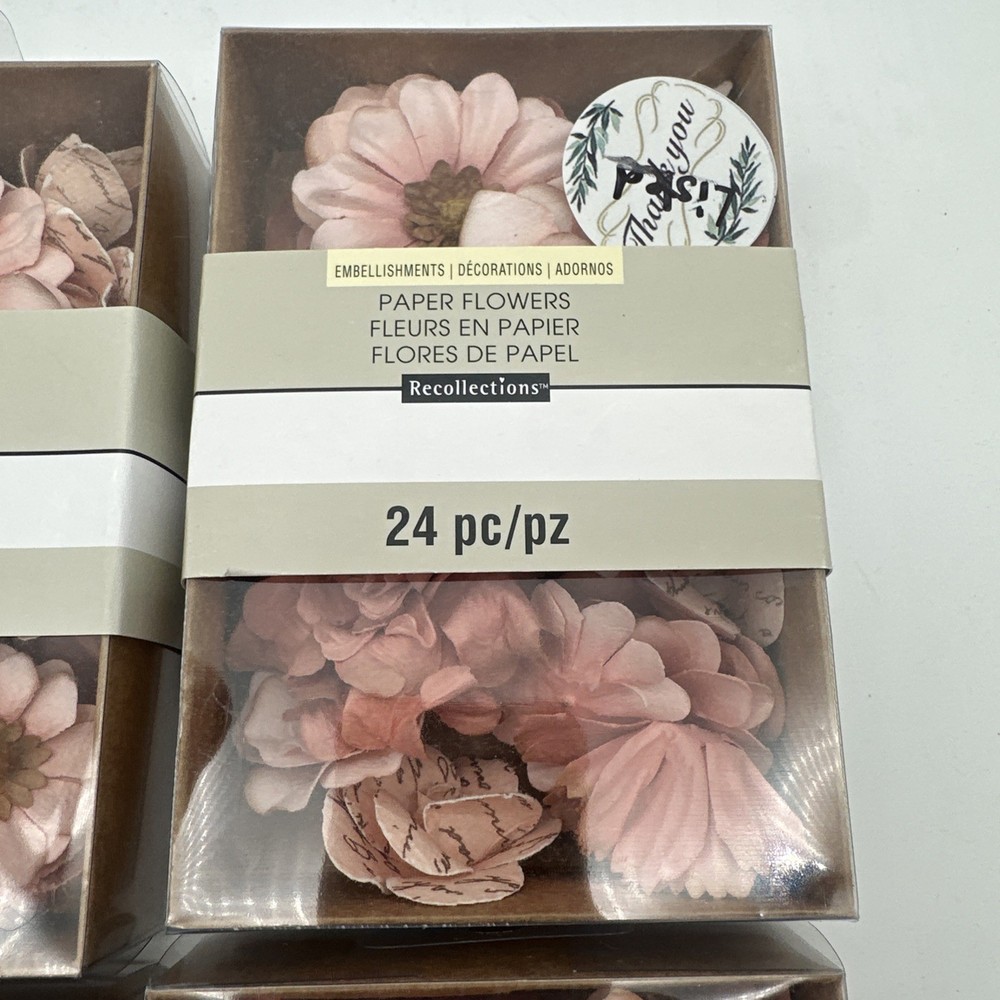 Four Boxes Of Paper Flowers ￼