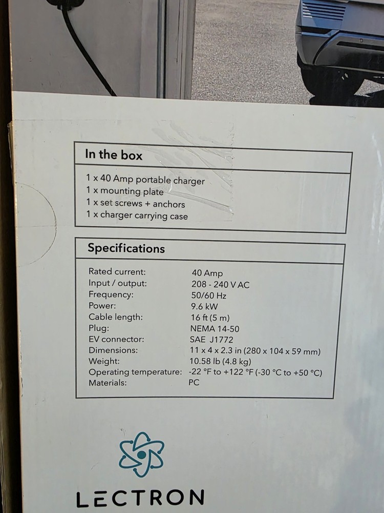 Lectron Level 2 Portable EV Charger