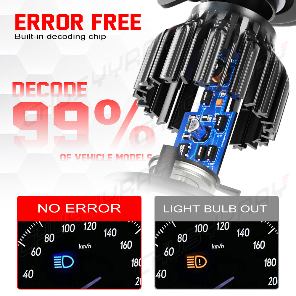 For Chevy Cruze 2011 2012 2013 2014 2015 LED Headlight Bulbs Combo Hi&Lo Beam