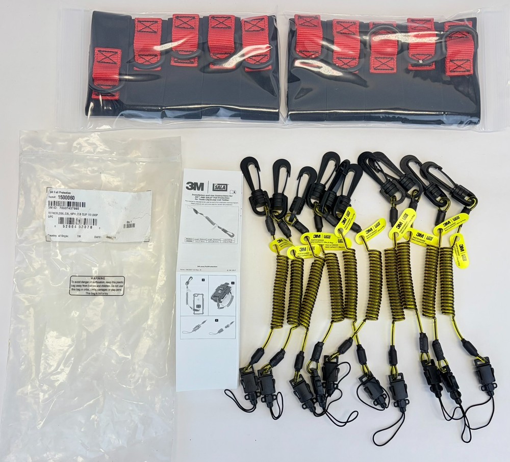 3M DBI-SALA 1500060 Coil Tool Tethers C2L Clip-to-Loop – 2 lb Capacity – 10 Pack