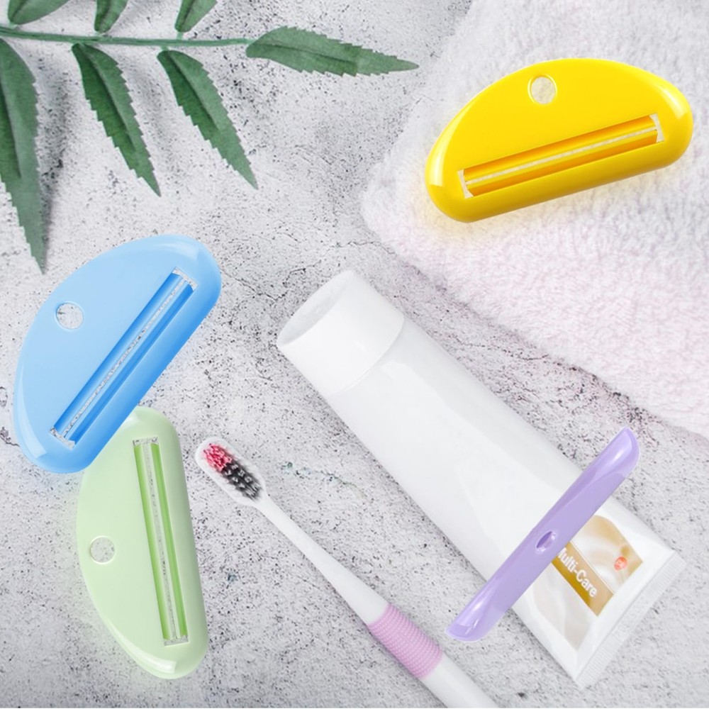 4Pcs Toothpaste Squeezer,Plastic Tube Squeezer Color