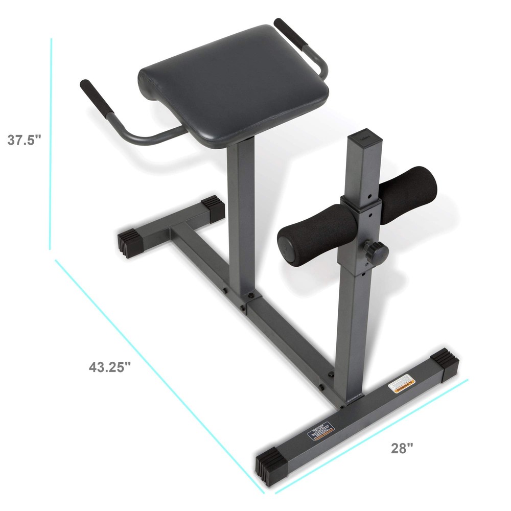 Marcy Adjustable Hyper Extension Bench Standard