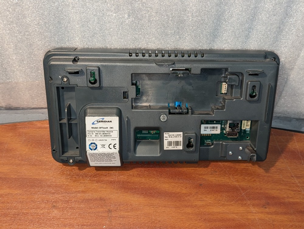 CERIDIAN DFTOUCH DAYFORCE TOUCH TIME CLOCK, "Check Desc"