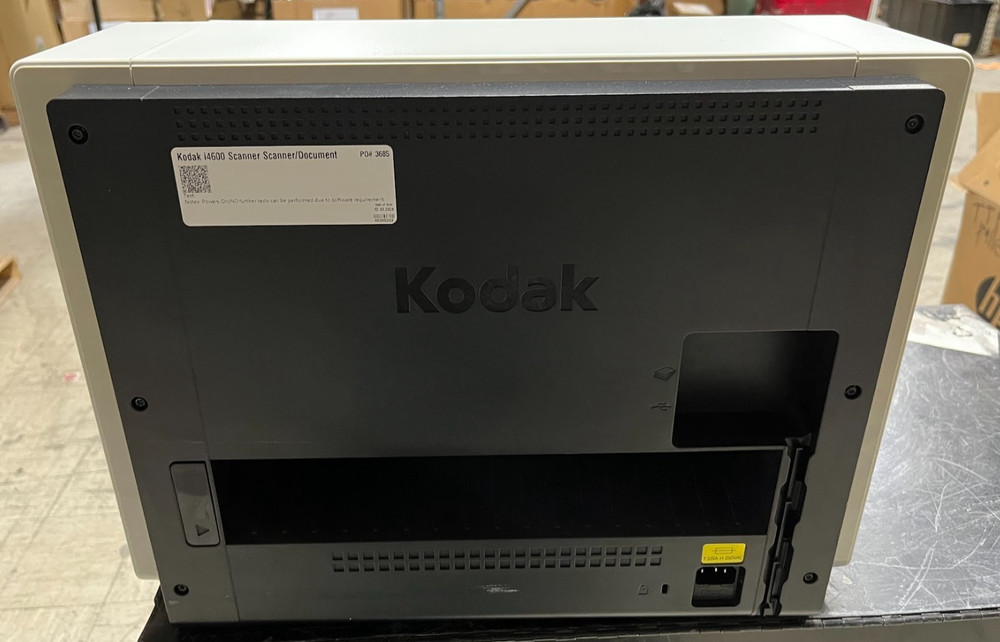 Kodak i4600 Production Document Scanner Power Tested