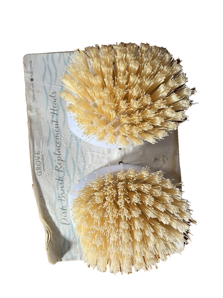 Grove Dish Brush Replacement Head 2 Pack 853269006487 REPLACEMENT ONLY
