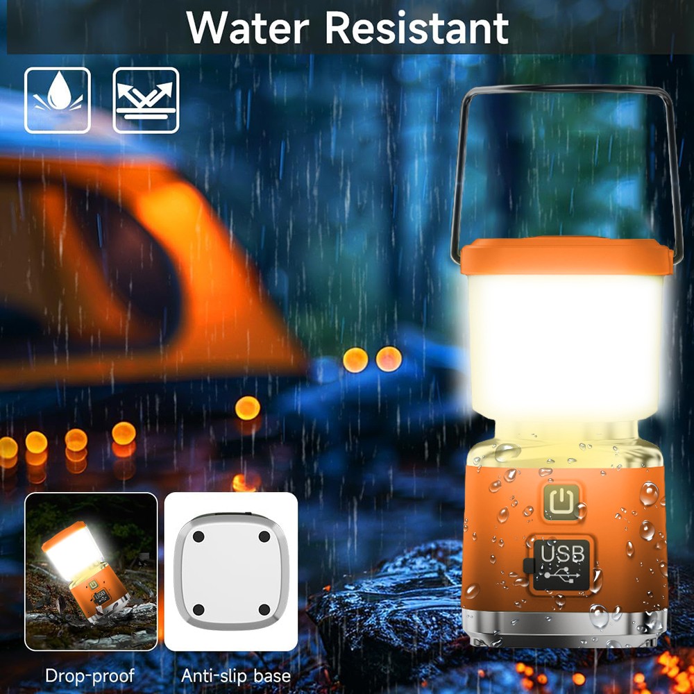 Portable LED Camping Lantern USB Rechargeable Lamp Super Bright Emergency Light