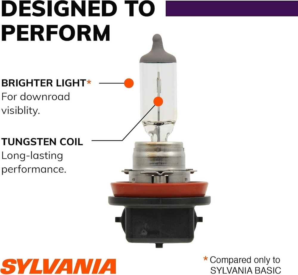 SYLVANIA H11 XtraVision High Performance Halogen Headlight Contains 2 Bulbs NEW