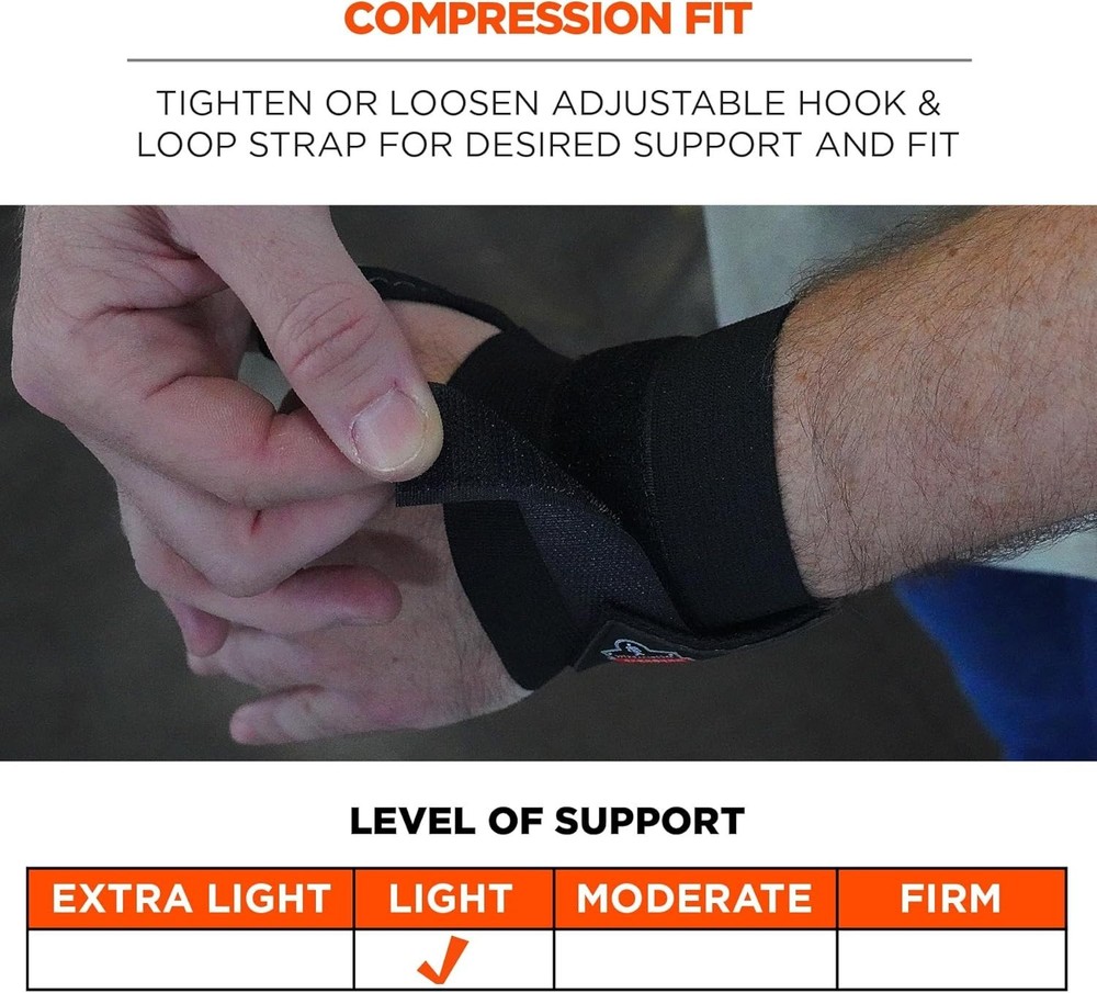 Wrist Wrap with Thumb Loop by ProFlex 420 - Adjustable Compression Support