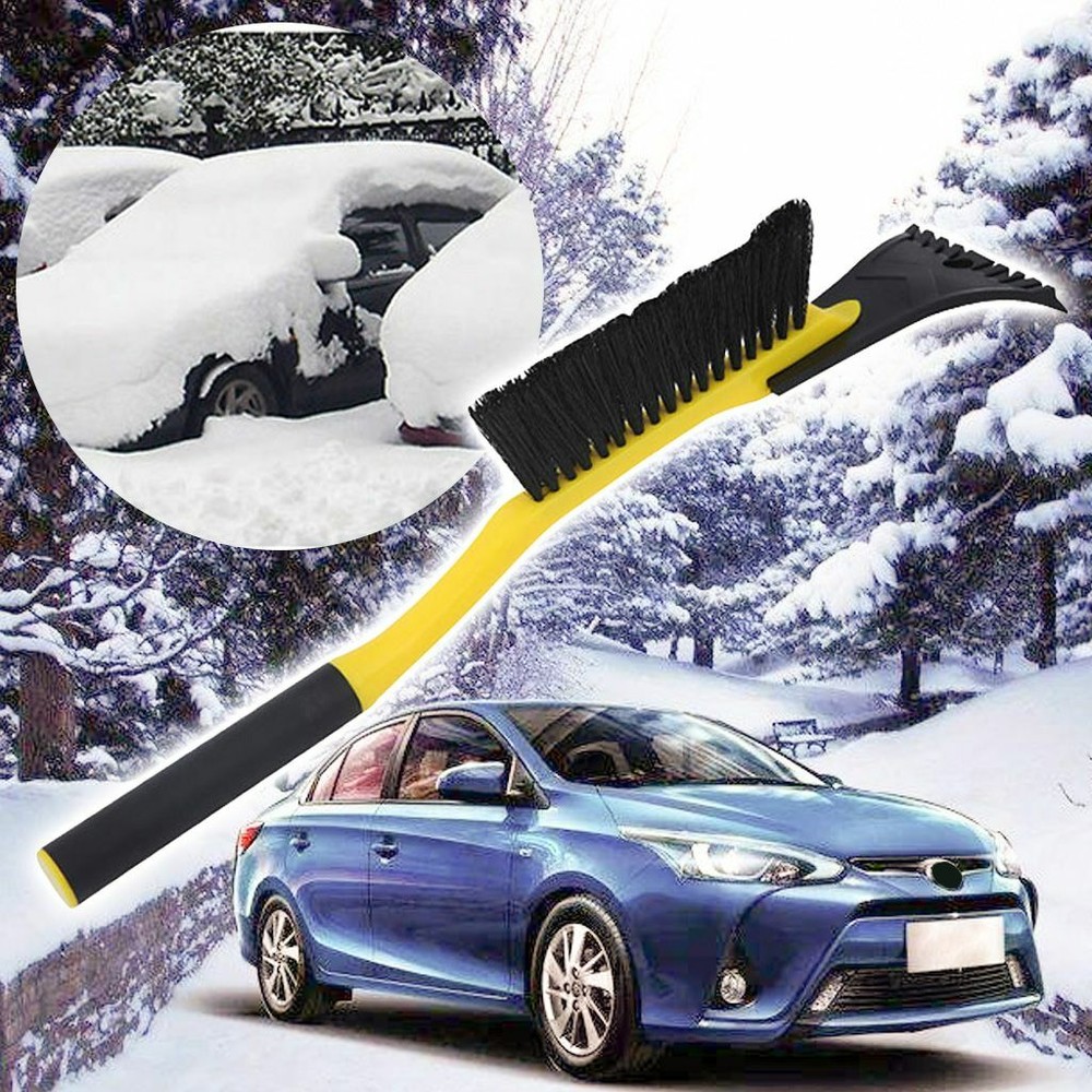 Car Windshield Multipurpose Long Handle Snow Removal with Brush Ice Scraper Tool