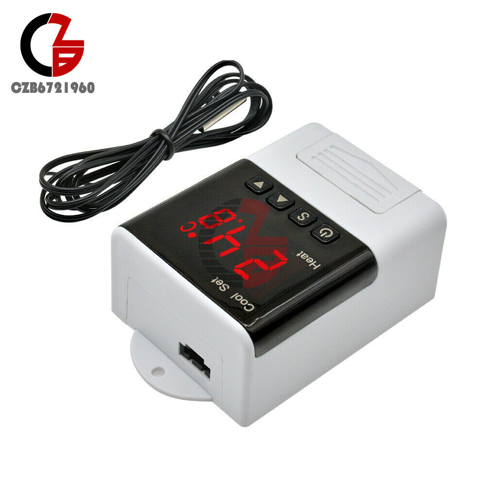DTC1200 Digital Intelligent Temperature Controller AC 110V-230V w/ Sensor Probe
