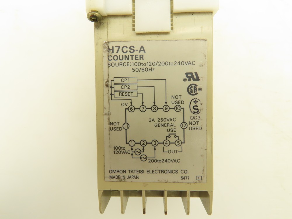 Omron H7CS-A Digital Counter 120/240V Panel Mount