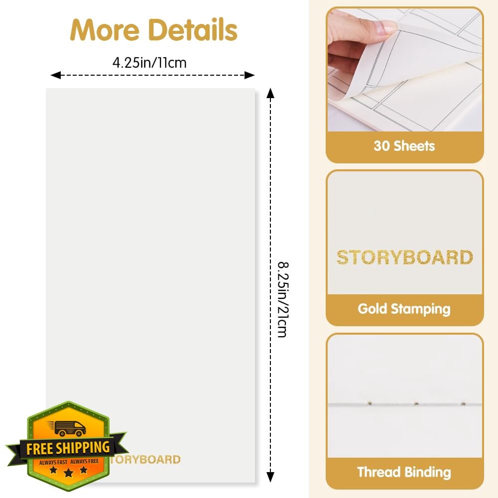 Pocket Planner Notebook Storyboard Refills 30 Sheets