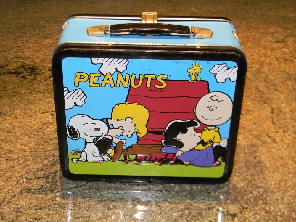 Peanuts Charlie Brown Metal Lunch Box Loungefly 2013