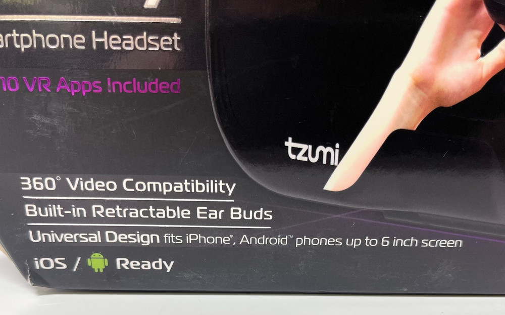 TZUMI Dream Vision Virtual Reality Smartphone Headset 4589B for iPhone & Android