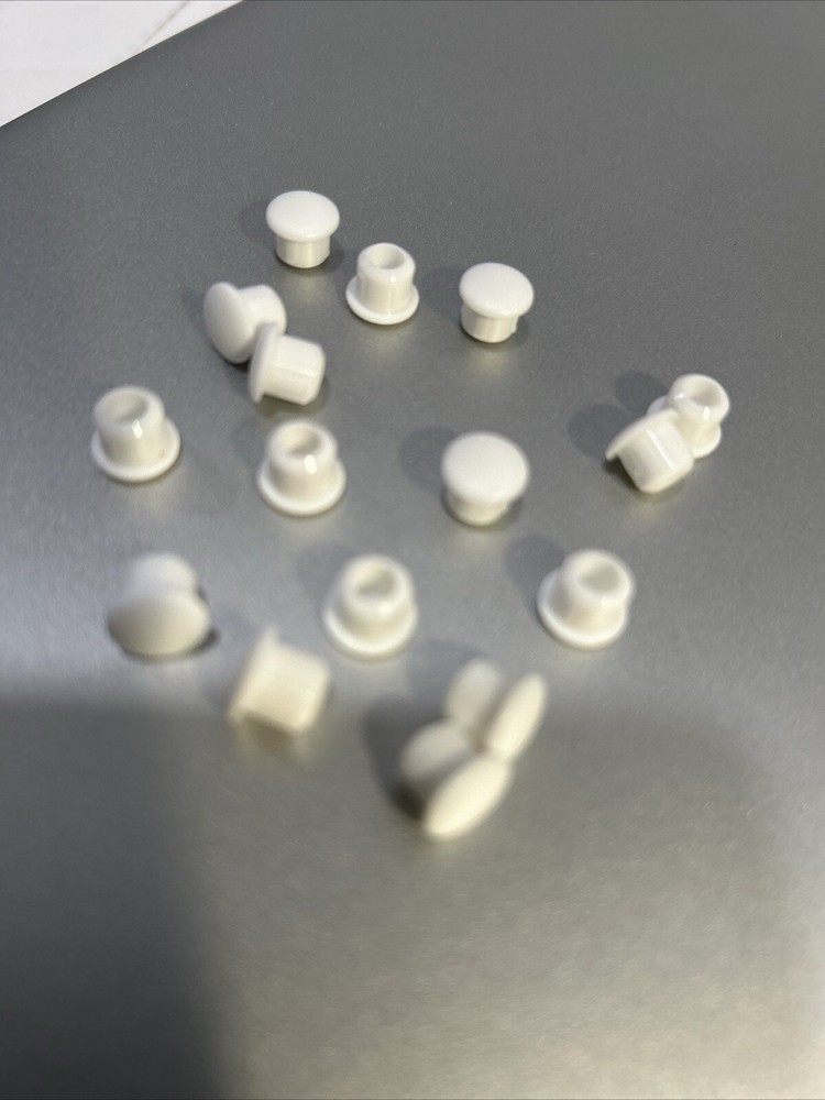 1/4" White Hole Plugs - Qty 25