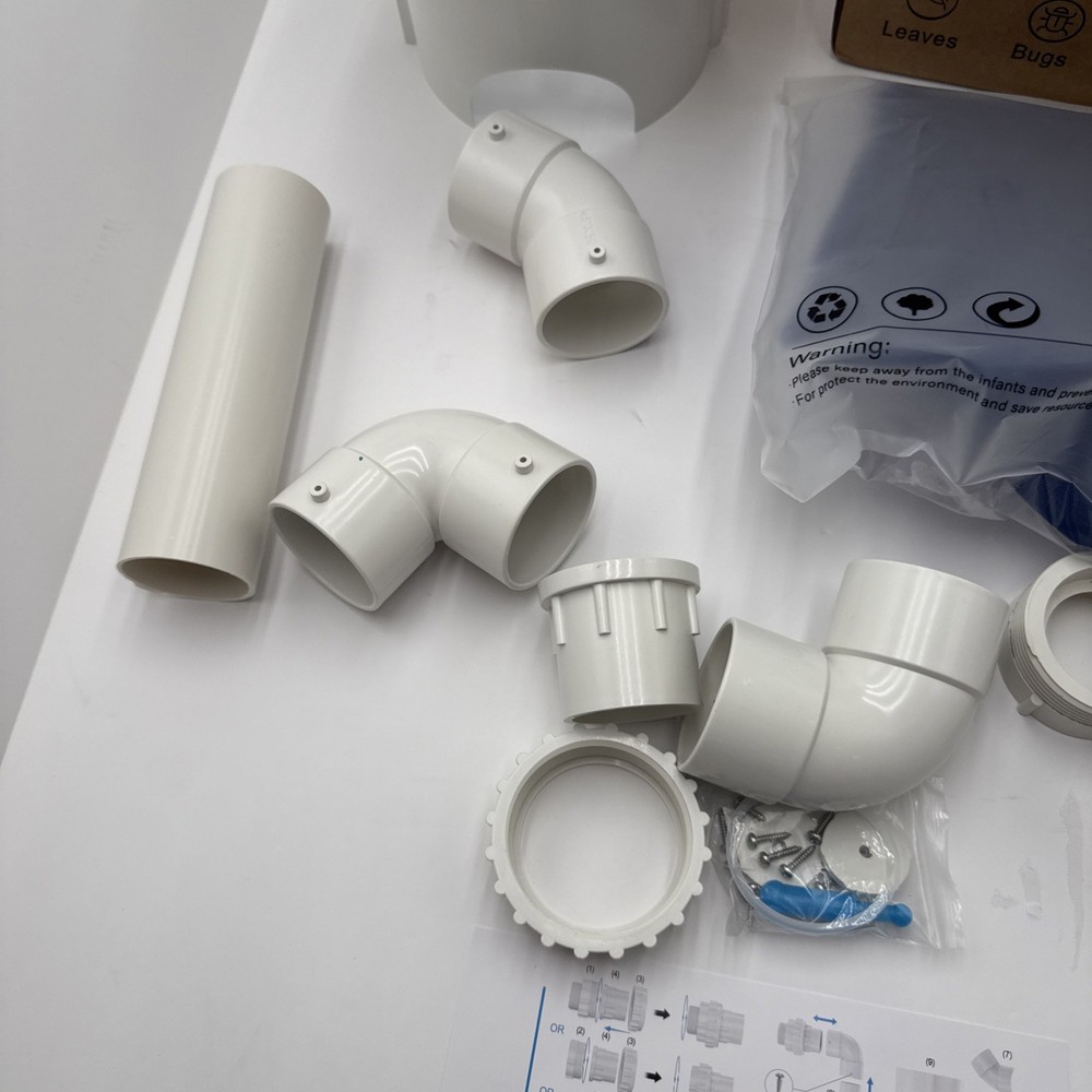 Automatic Pool Surface Skimmer Cleaner Return Jet Powered Leaf Debris Catcher