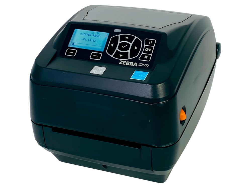 TESTED Zebra ZD500 Thermal Transfer Barcode Label Printer LCD USB LAN Bluetooth