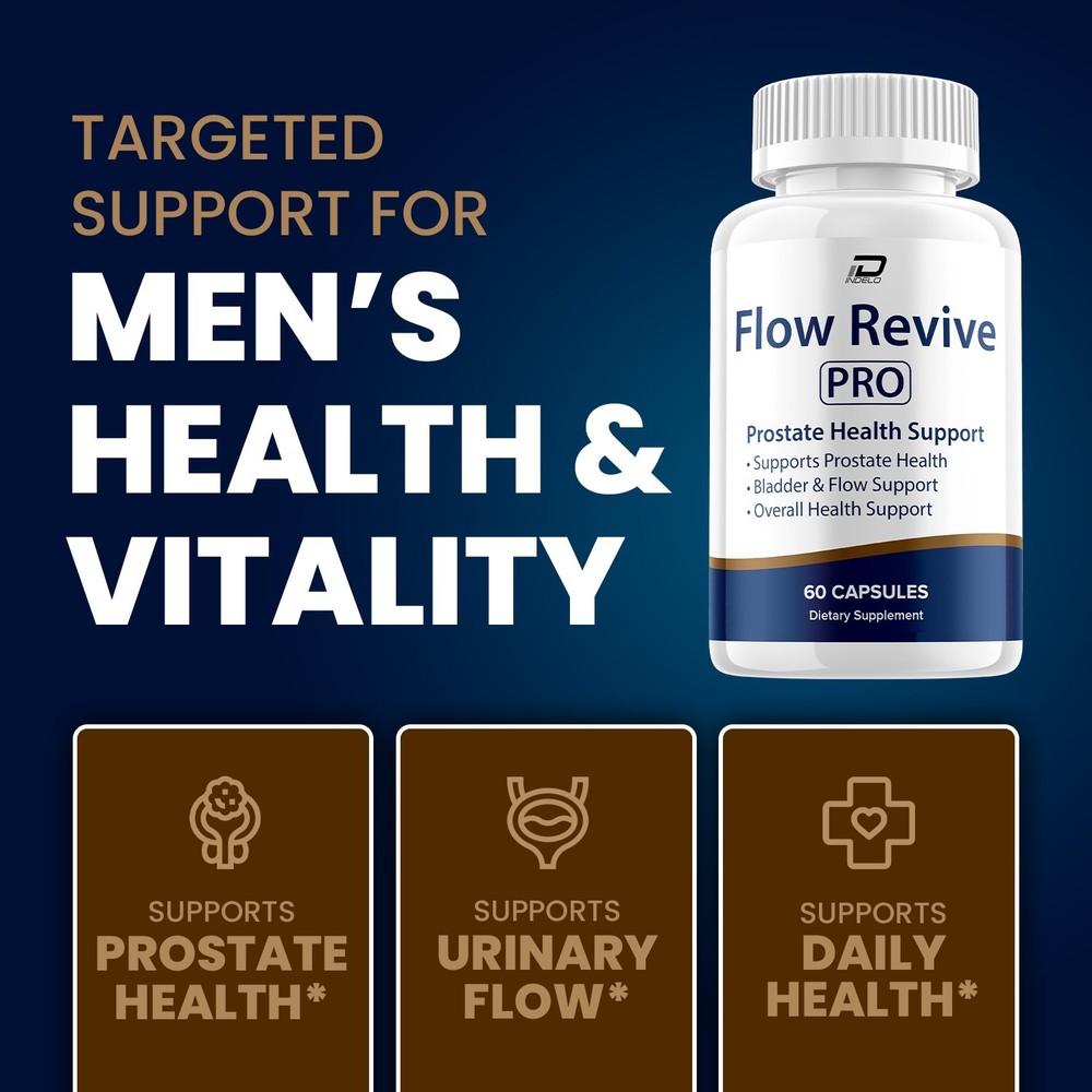 (5 Pack) Flow Revive Pro Supplement for Men – FlowRevive Plus Advanced Formula