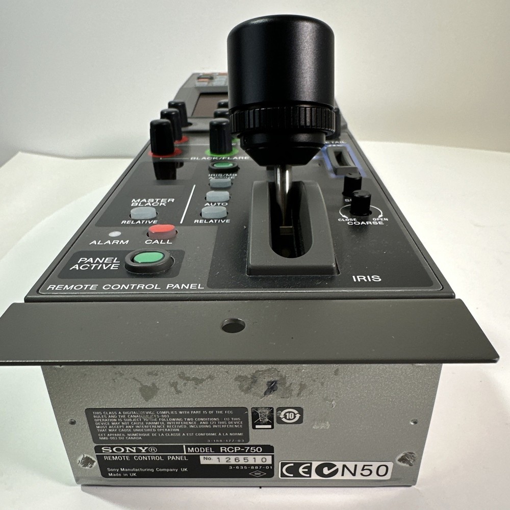 Sony RCP-750 Remote Control Panel Pro Broadcast Cameras Mint Includes Manual