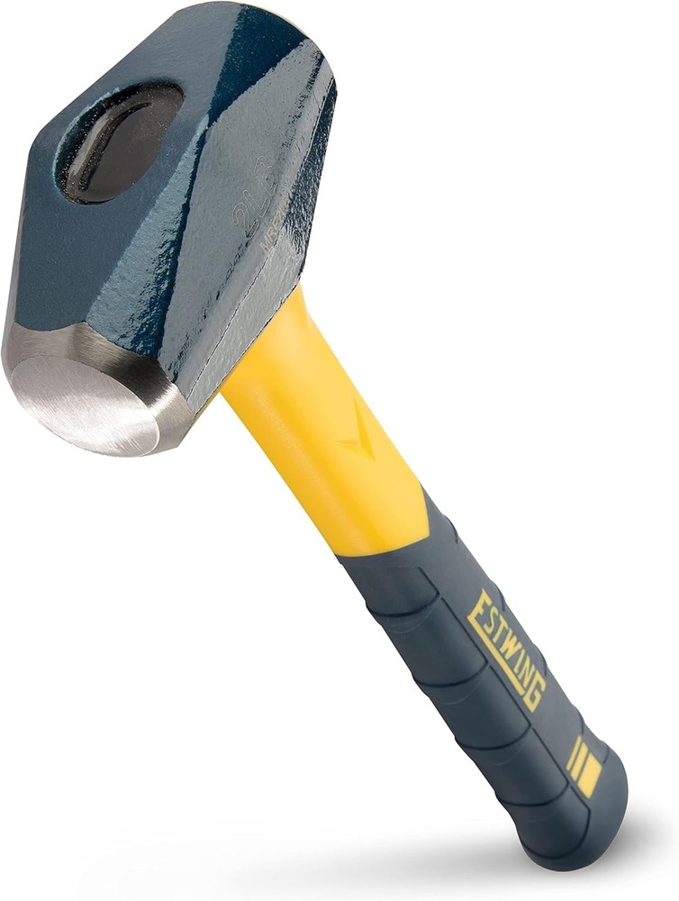 ESTWING Sure Strike Drilling/Crack Hammer - 2 lbs (Pounds), Blue/Yellow