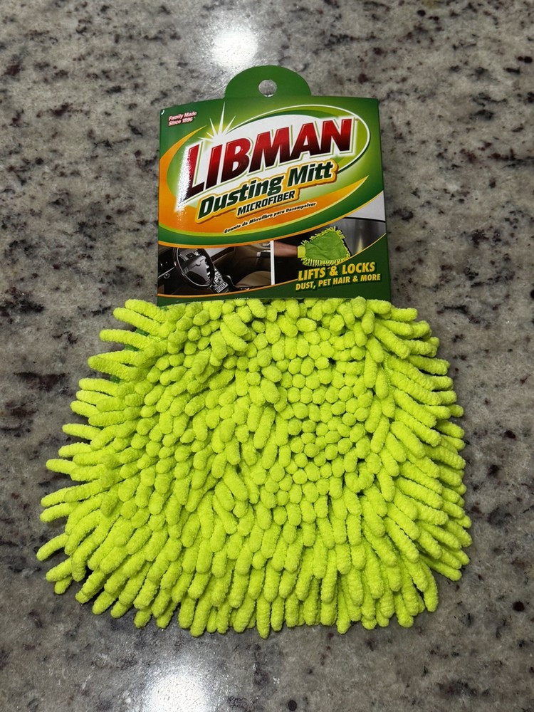 New 2-pack lot Libman Microfiber Dusting Cleaning Mitt 00176